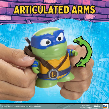 P.M.I. TMNT Edition | Teenage Mutant Ninja Turtles 4-Pack Collectible Figures with Storybooks | Educational Toy Set for Kids