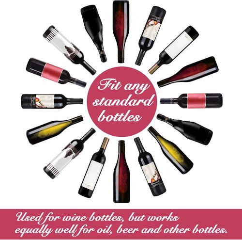 Farielyn-X 10 Funny Wine Bottle Stoppers and Gift Box, Cute Silicone Reusable Caps Bottle Sealers with a Funny Saying for Wine Beverage and Beer Bottles(Five Colors)