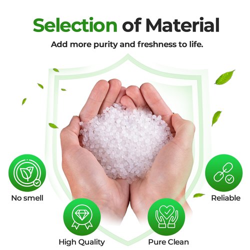 Code K (200 Count) Heavy Duty Trash Bags 1.2 Mil THICK 9-12 Gallon/35-45 Liter with Reinforced Drawstring Compatible with simpleman Code K White Garbage Can Liners Leak-Proof & Tear Resistant