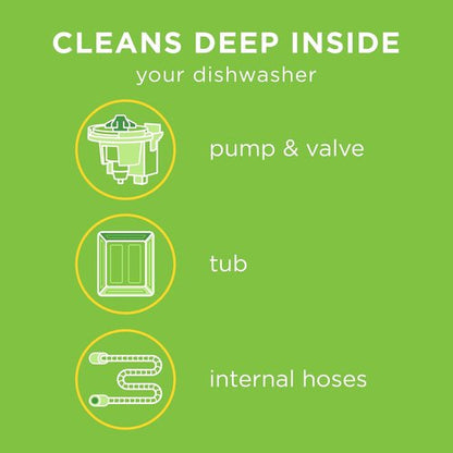 Affresh Dishwasher Cleaner - Eliminate Odor, Limescale & Grime - 6 Tablets | 6 Month Supply