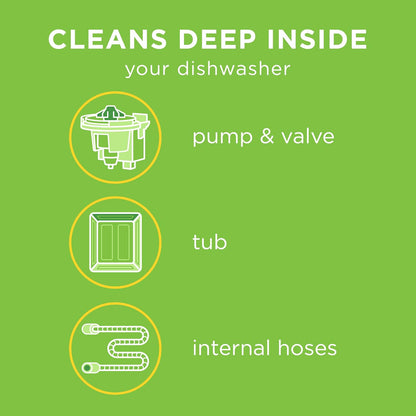 Affresh Dishwasher Cleaner - Eliminates Odors & Grime | 6 Tablets for 6-Month Supply