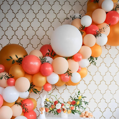 Voircoloria 105pcs Orange Balloons - 12 Inch Party Latex Balloons for Birthday & Baby Showers