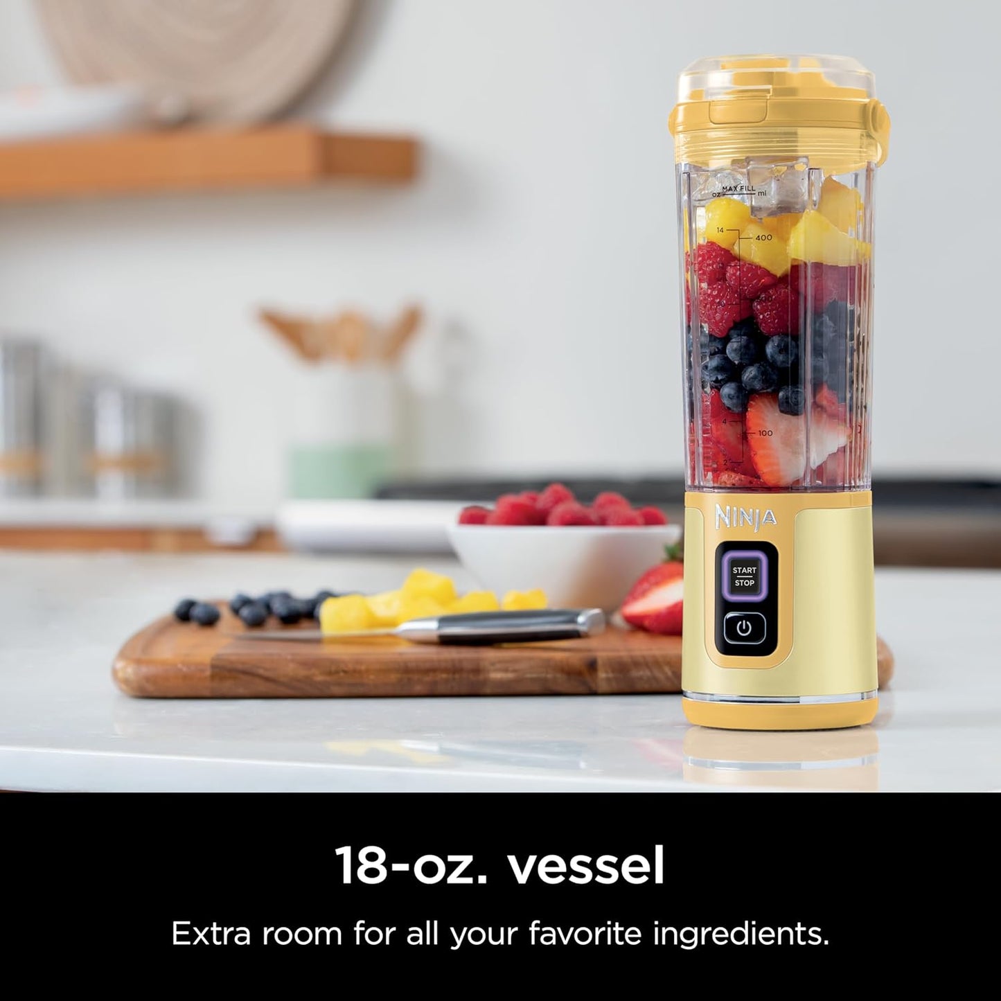 Ninja Blast Portable Blender - Cordless 18oz Personal Blender for Smoothies & Shakes | BPA-Free, USB-C Rechargeable, Dishwasher Safe