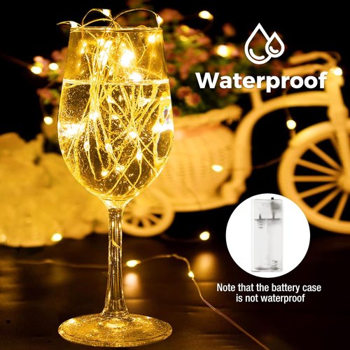 Btfarm 10FT Fairy Lights - 30 LED Battery Operated Twinkle Lights with Timer | Waterproof Copper Wire for Indoor & Outdoor Holiday Decor