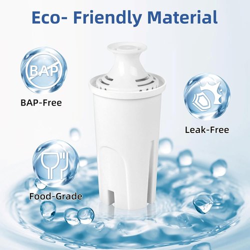Beita Water Filter Replacement - NSF Certified Filters for Brita Pitchers | 4 Pack, OB03, Classic 35557