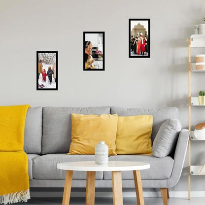 JCJMY 5x11 Picture Frame - Black Wall or Tabletop Display with Shatter-Resistant Plexiglass