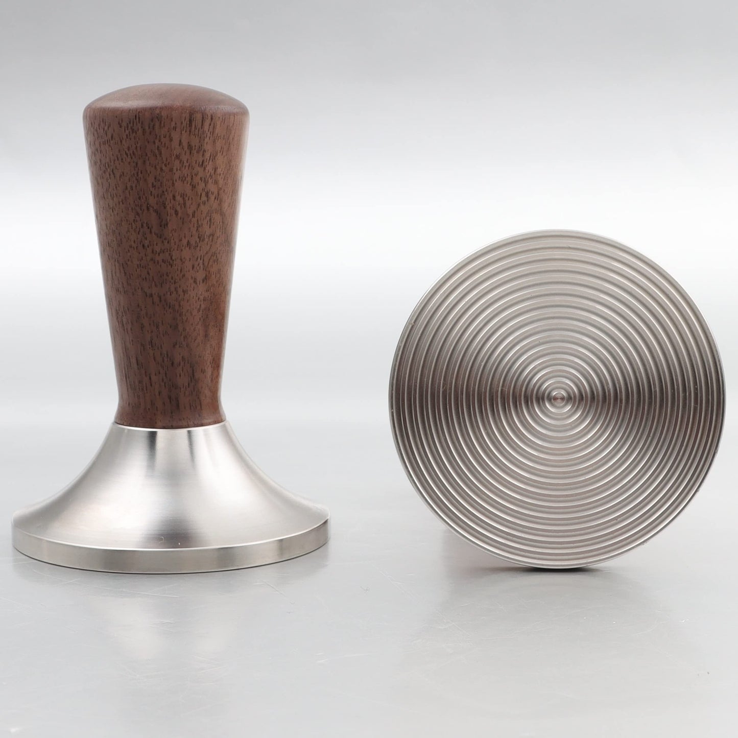 Espresso Tamper 54mm with Stainless Steel Ripple Base, Coffee Tamper 54mm Compatible with 54mm Breville Portafilter