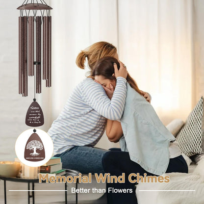 Memorial Wind Chimes by Prime | Heartfelt Sympathy Gift for Loss of Loved One - Perfect for Garden & Patio