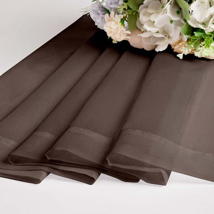 OWENIE Sheer Curtains, Chocolate Sheer Curtains 78 inch Length 2 Panels Set, Rod Pocket Voile Fimly Sheer Drapes for Living Room/Bedroom, 2pcs, Each 42" W x 78" L