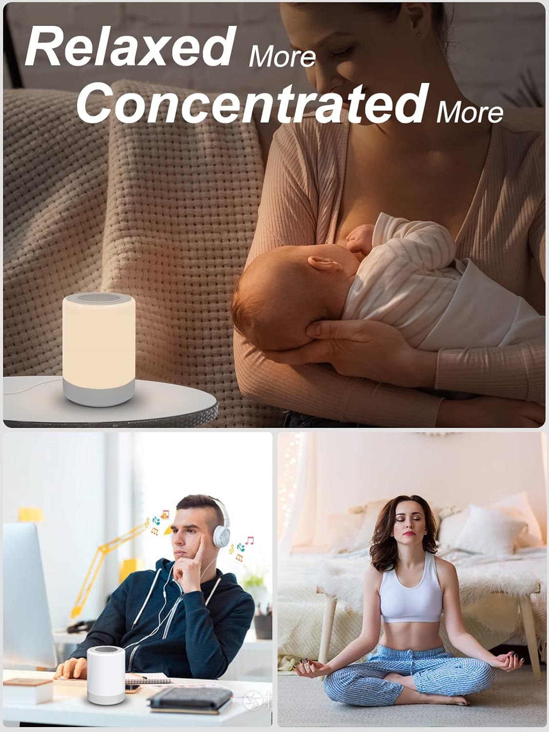 Sound Machine - White Noise Machine for Baby with Night Light & 32 High Fidelity Sounds | 5 Timers