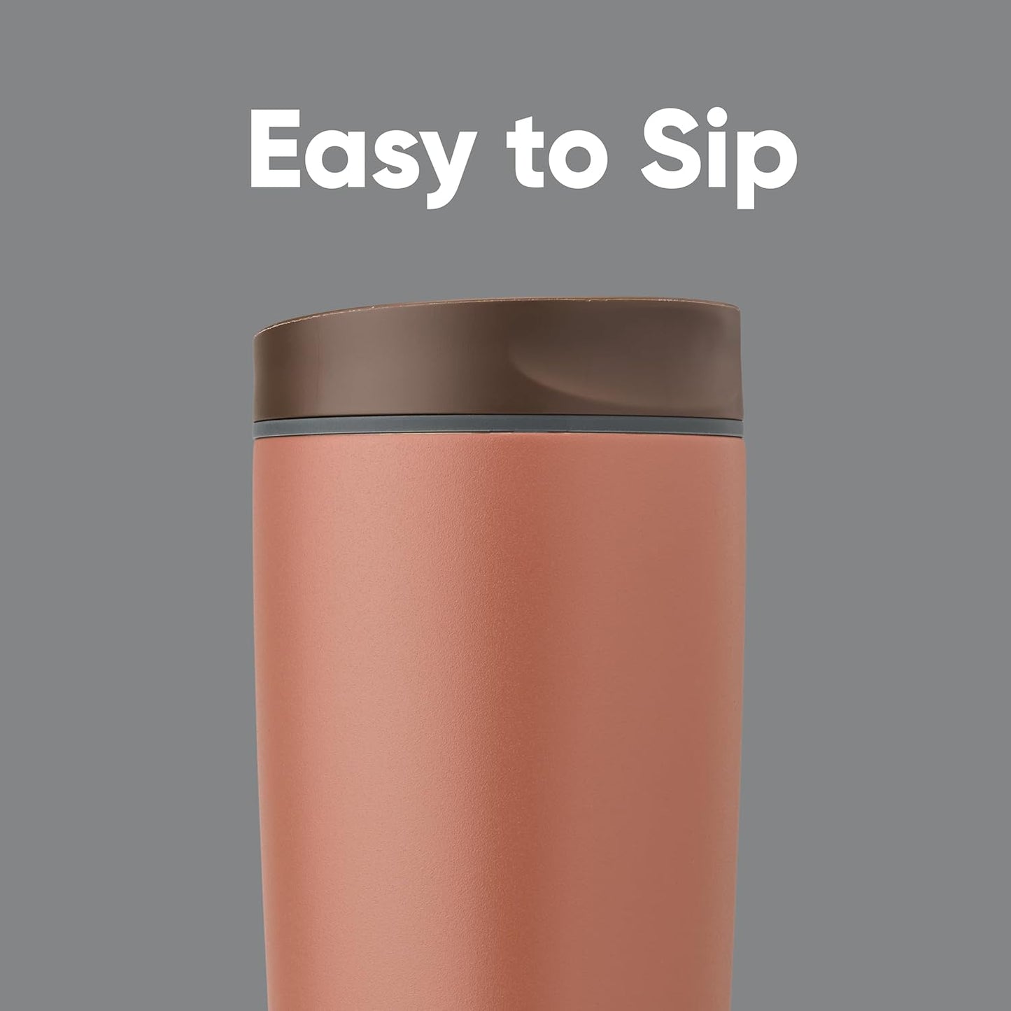 Owala SmoothSip Insulated Stainless Steel Coffee Tumbler - 20 oz Reusable Hot & Iced Coffee Mug, BPA Free | Cozy Cocoa