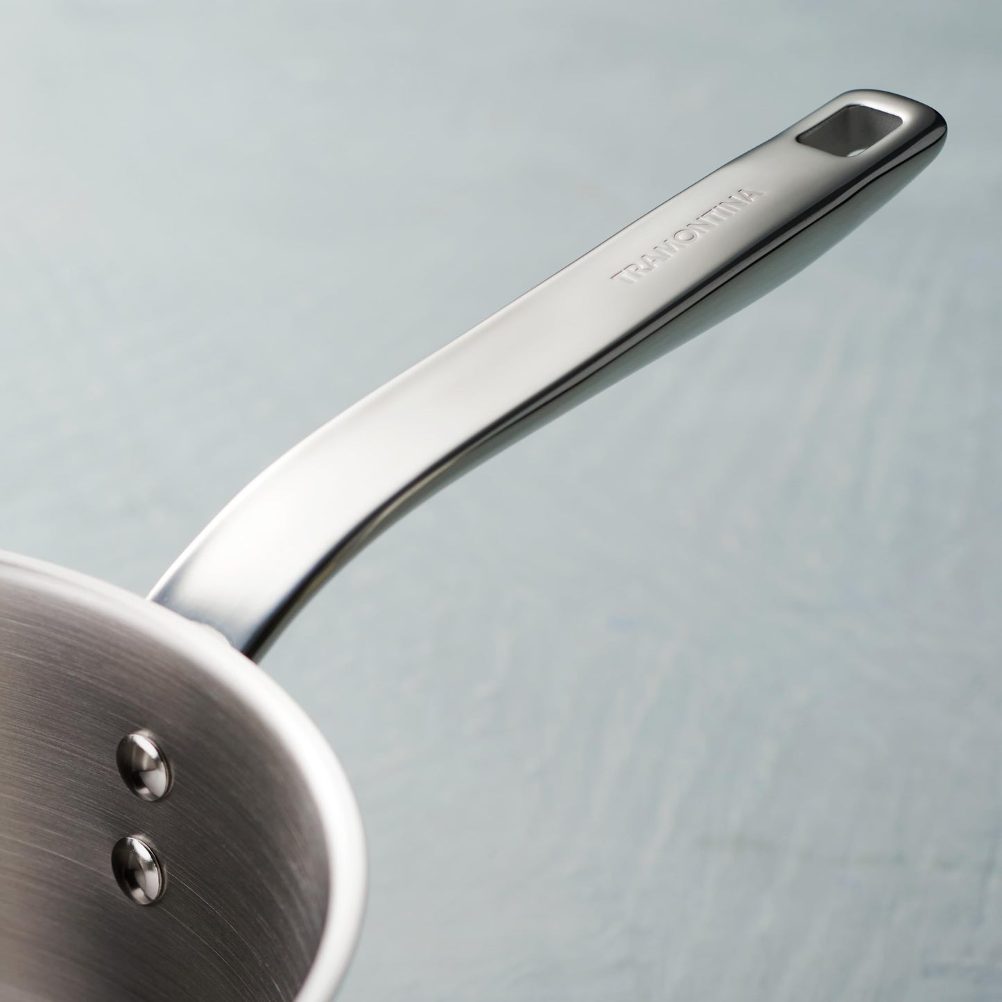 Tramontina Tempo Tri-Ply Base Stainless Steel 4-Quart Sauce Pan with Glass Lid, Induction-Ready Saucepan, Oven-Safe, Dishwasher-Safe