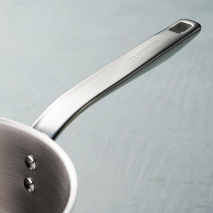 Tramontina Tempo Tri-Ply Base Stainless Steel 4-Quart Sauce Pan with Glass Lid, Induction-Ready Saucepan, Oven-Safe, Dishwasher-Safe