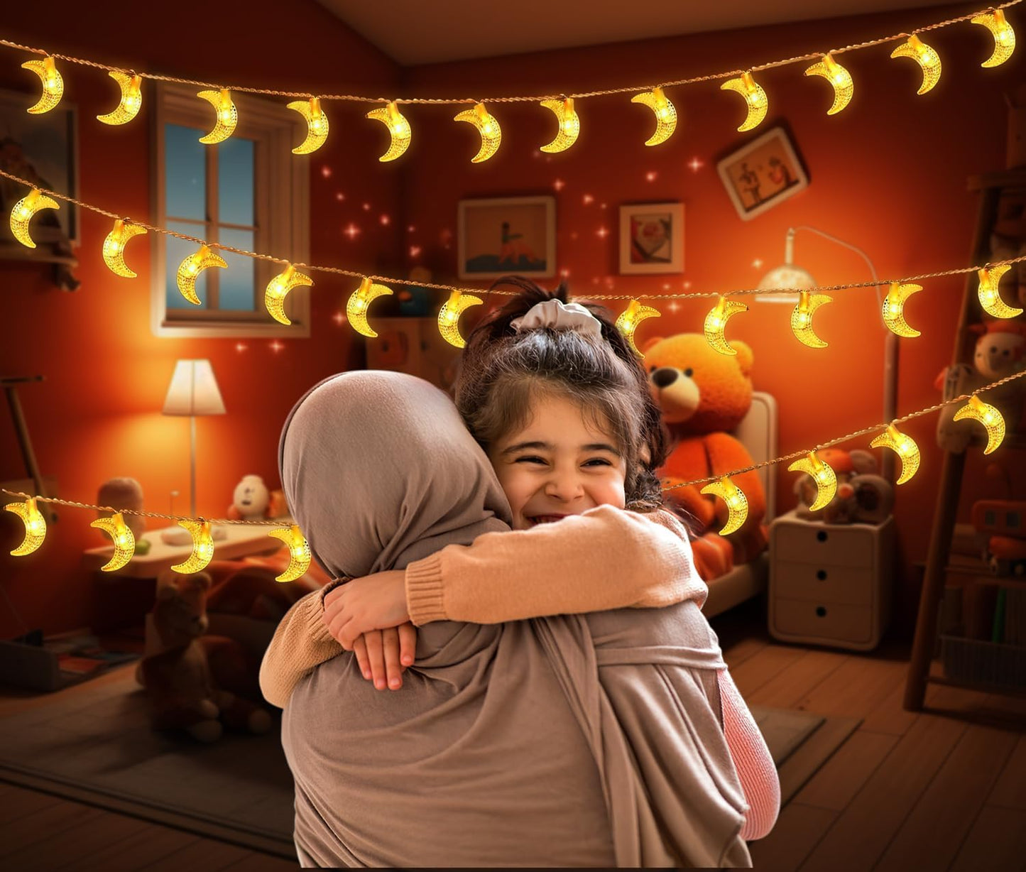 OLEEK Ramadan Lights - 20 ft LED Decorations for Home | Perfect Ramadan Gifts for Kids