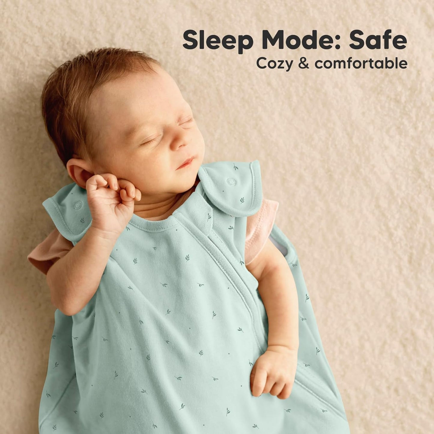 Skiennix Organic Baby Sleep Sacks - Soft & Breathable 100% Cotton Wearable Blankets | 0.5TOG, 6-18 Months (Bunnies, M)