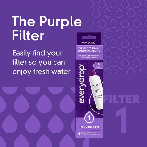 Everydrop by Whirlpool Ice & Water Refrigerator Filter 1 - EDR1RXD1 | Single-Pack Replacement Filter