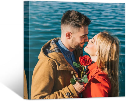 Skiennix Personalized Canvas Wall Art - Custom Framed 12" X 12" Prints for Living Room & Bedroom Decor
