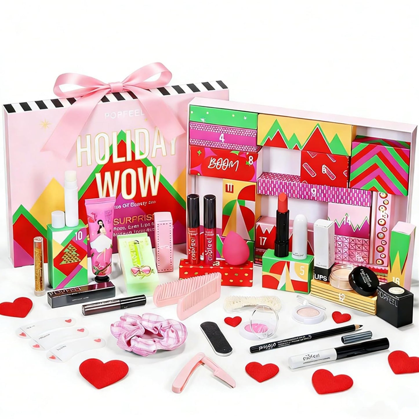 Skiennix Makeup Advent Calendar 2026 - All-In-One Kit with Eyeshadow Palette, Lipstick & Foundation | Perfect New Year Gift for Teens & Women