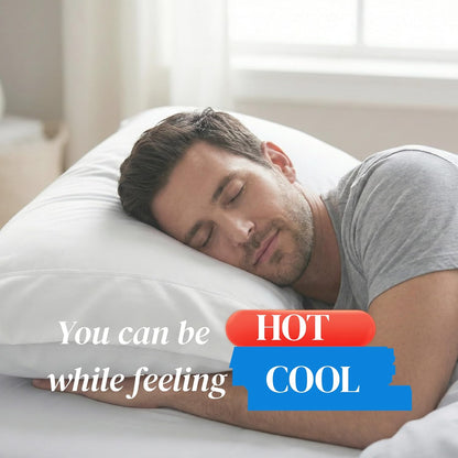 Beckham Hotel Collection Cooling Pillowcases - King Size Set of 2 | Silky Soft, Breathable, Moisture-Wicking, White