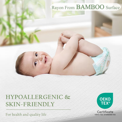 Skiennix Waterproof Mattress Protector - Queen Size Bamboo Viscose Cooling Pad | Breathable & Noiseless, Fits 8''-21'' Deep Mattresses