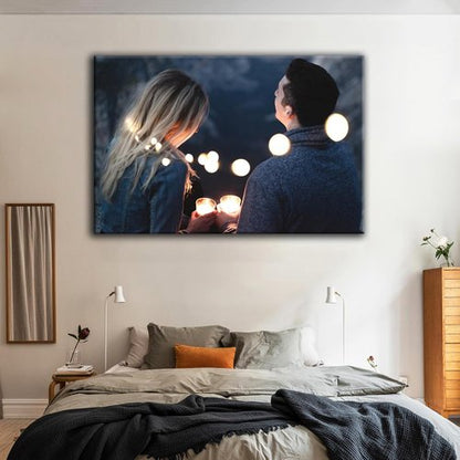 Looife Custom Canvas Prints - Personalized Photo Art for Living Room, Bedroom | 46"x 36" Ready to Hang