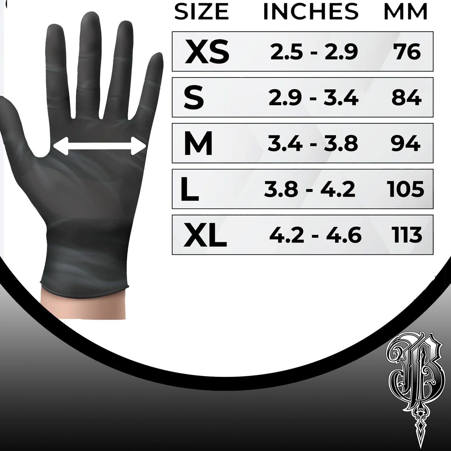 Blackwork Worldwide Chloroprene Exam Gloves for Tattoo Professionals, Medical Professionals, and First Responders (10, Extra Large)