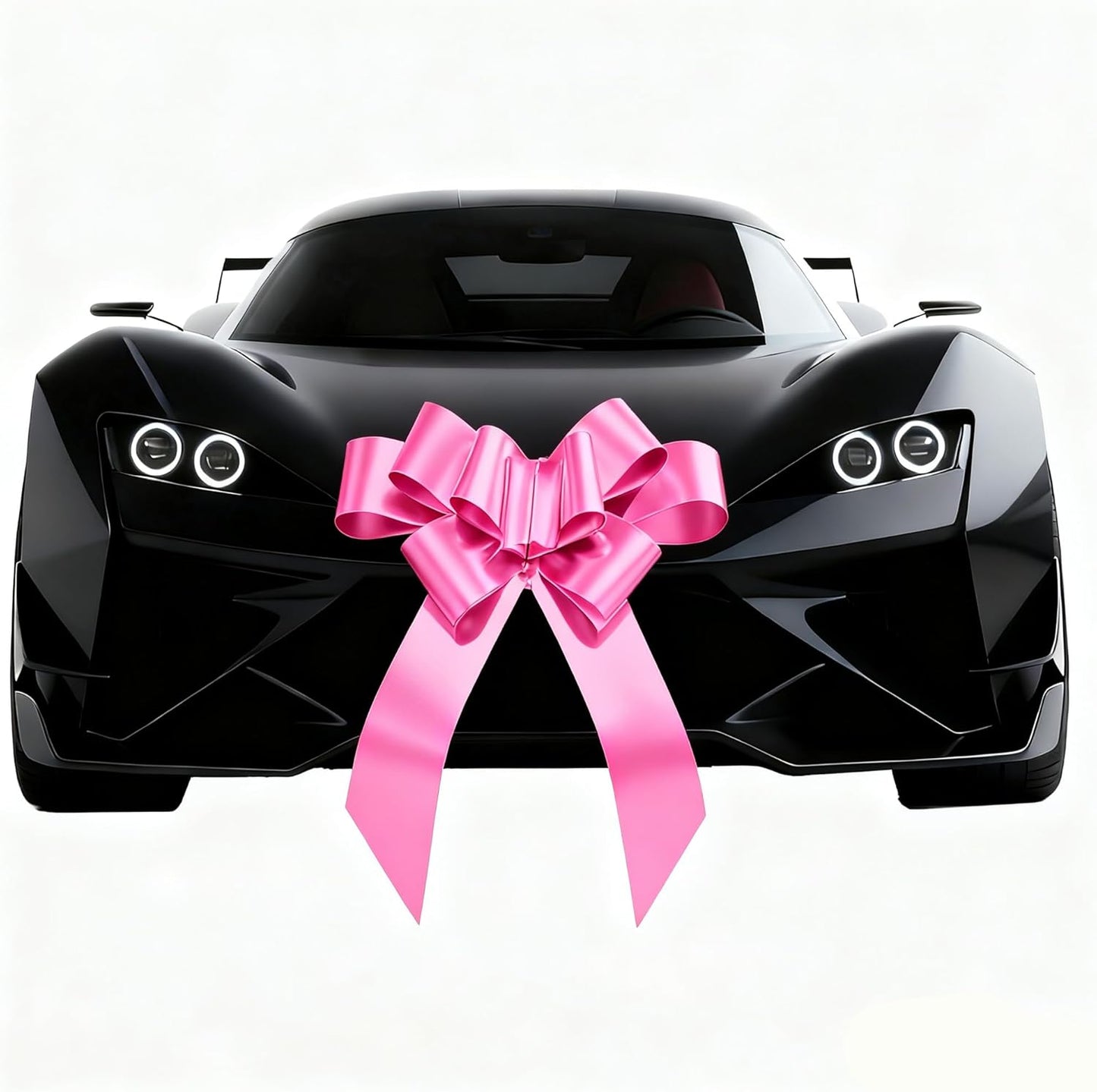 Skiennix 30-Inch Car Bow - Giant Pink Gift Bow for Cars & Special Occasions