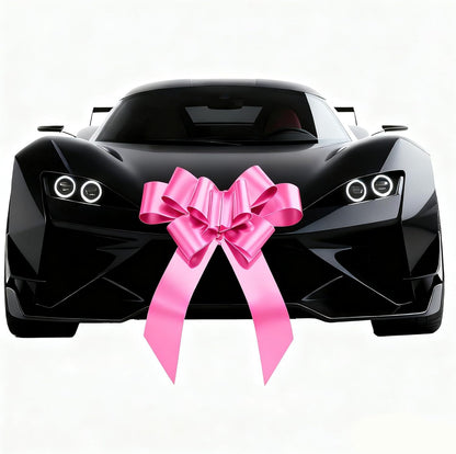 Skiennix 30-Inch Car Bow - Giant Pink Gift Bow for Cars & Special Occasions