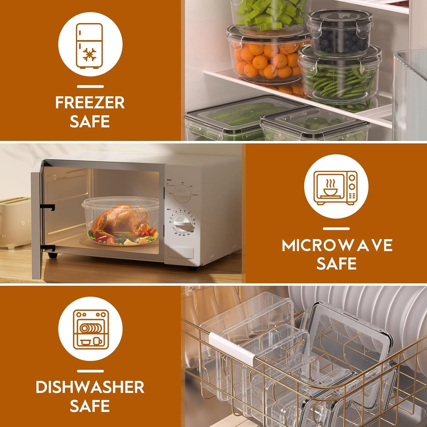 Skiennix 40 PCS Food Storage Containers - Airtight & Leak-Proof Meal Prep Set | BPA-Free, Microwave Safe