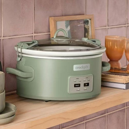 Crock-Pot 6Qt Programmable Slow Cooker - Locking Lid & Cook and Carry Design | Moonshine Green