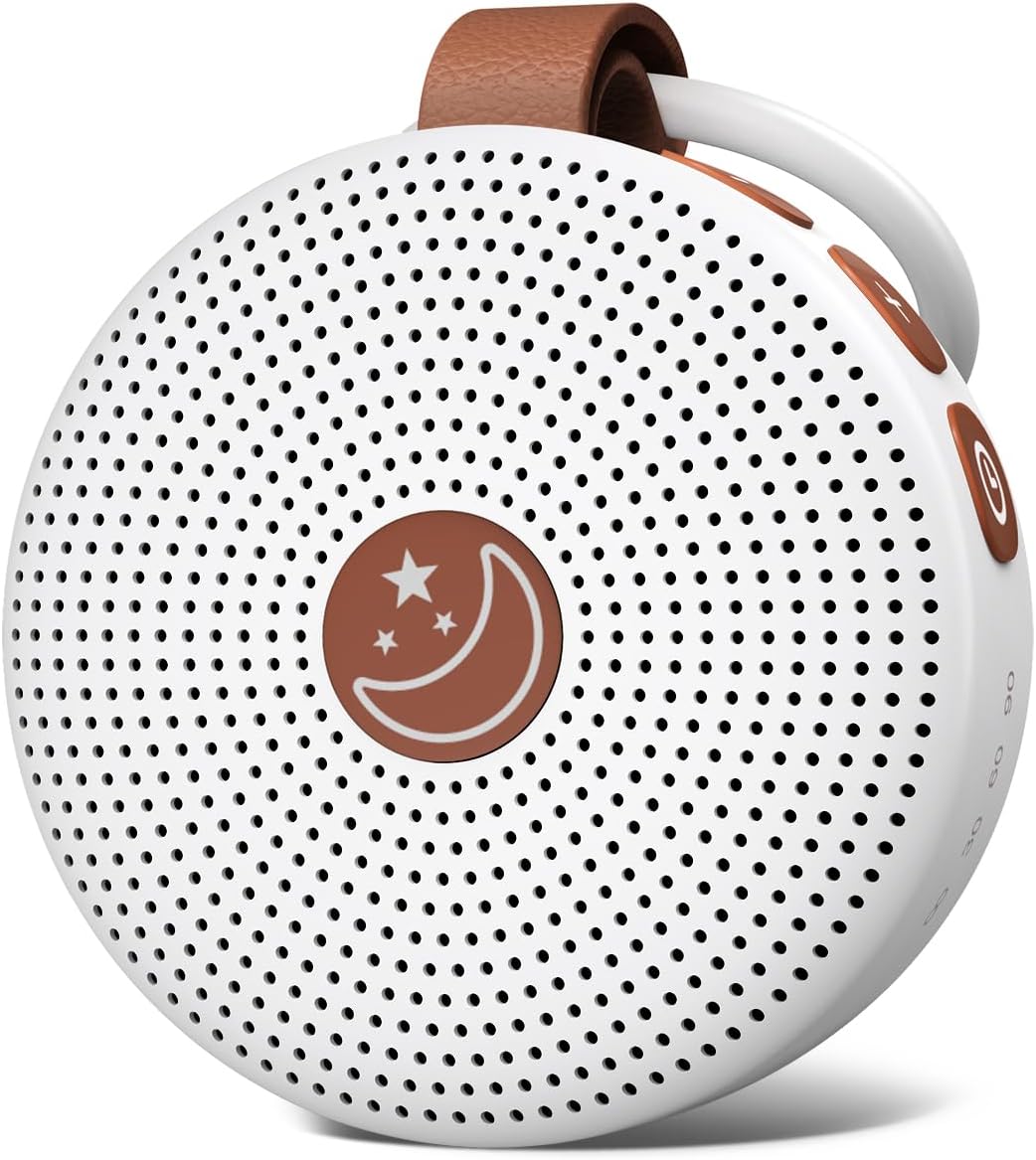 Skiennix Mini White Noise Machine - 30 Soothing Sounds with Auto-Off Timer | Portable for Kids & Adults
