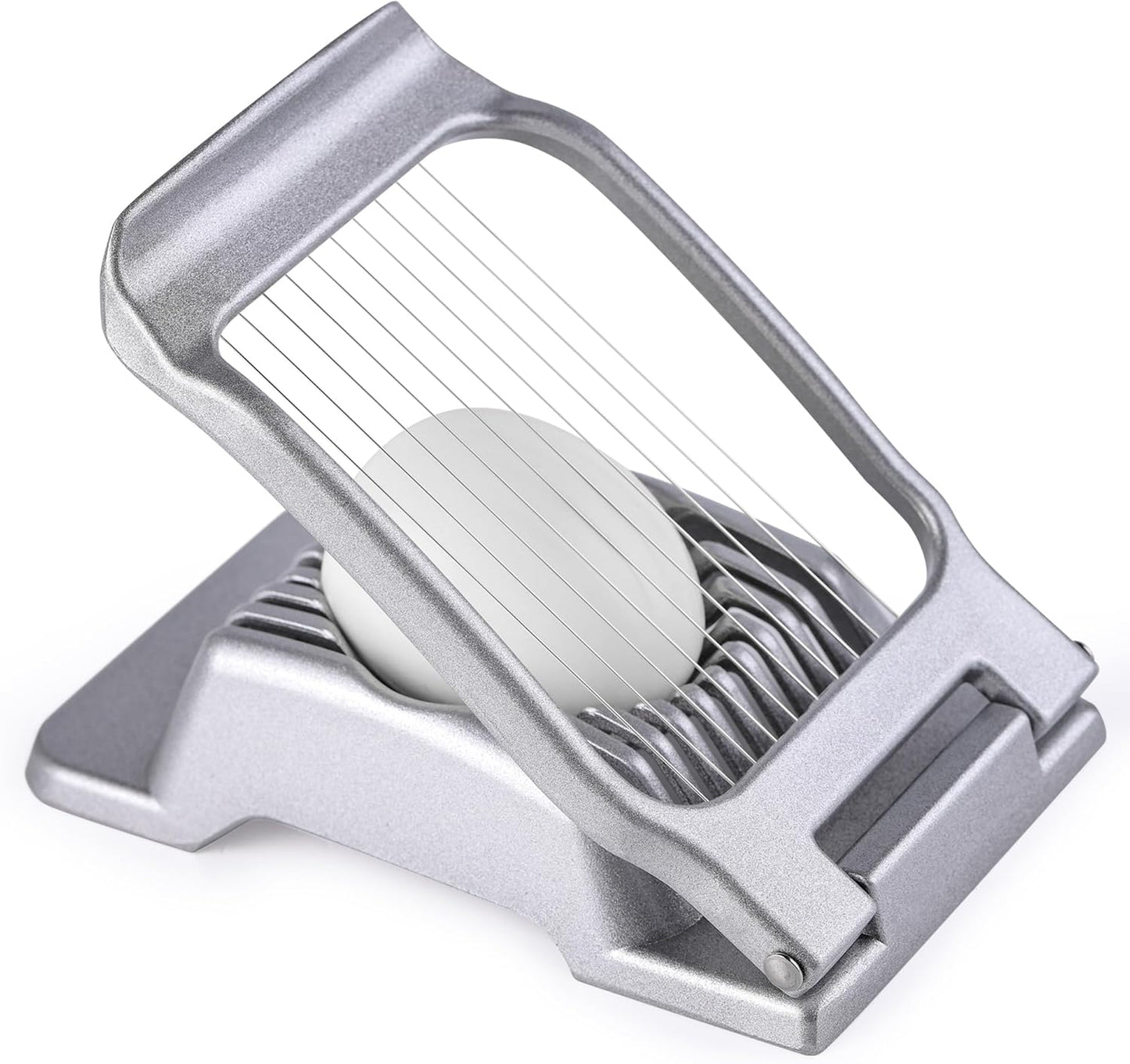 Skiennix Egg Slicer - Heavy-Duty Stainless Steel Cutter | Dishwasher Safe for Eggs, Salads & More