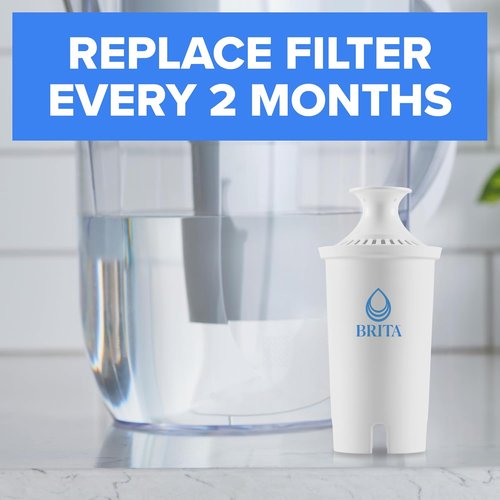 Brita Standard Water Filter - Reduces Copper, Cadmium & Mercury Impurities | 6 Filters for Pitchers