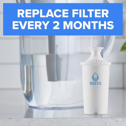 Brita Standard Water Filter - Reduces Copper, Cadmium & Mercury Impurities | 6 Filters for Pitchers