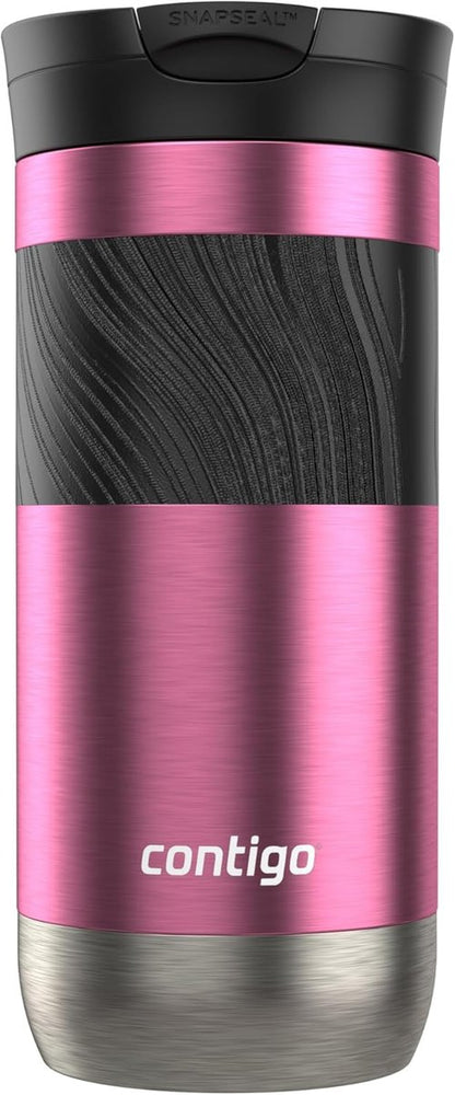 Contigo Byron 2.0 Travel Mug - 16 oz Insulated Coffee Cup in Azalea Color