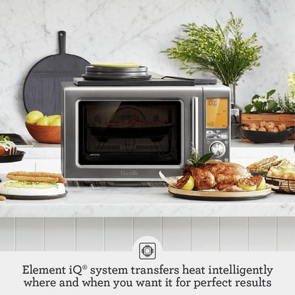 Breville Combi Wave 3-in-1 Microwave - Air Fryer & Convection Oven | Brushed Stainless Steel Finish