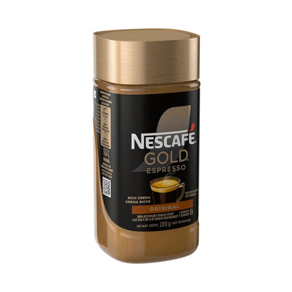 NESCAFE Gold Espresso Instant Coffee - Rich Flavor, 200g/7.1 oz. | Premium Imported Blend