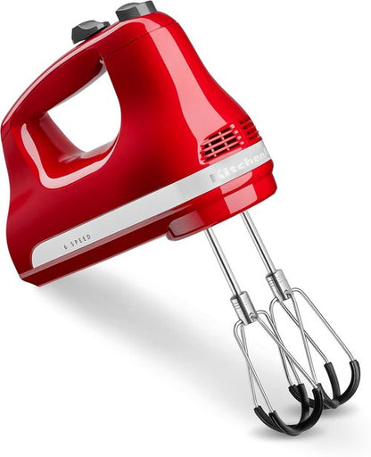 KitchenAid 6-Speed Hand Mixer - Flex Edge Beaters for Effortless Mixing | KHM6118