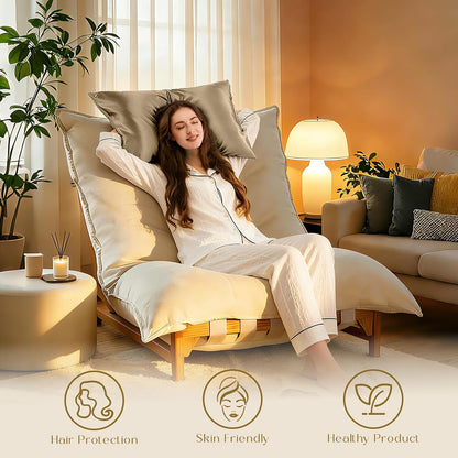 ZIMASILK 100% Pure Mulberry Silk Pillowcase - Hypoallergenic & Smooth for Hair and Skin | Queen 20''x30'', Taupe