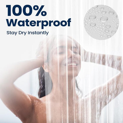 downluxe Shower Curtain Liner, PEVA Plastic Shower Liner with 3 Magnets, 72" x 72" Waterproof Bathroom Curtain, 12G Clear, 1 Pack