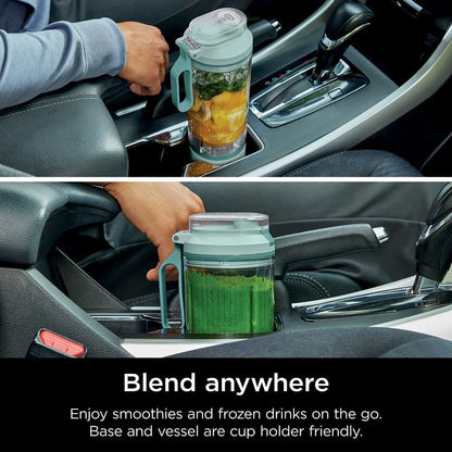 Ninja BC251MT Blast Max Personal Cordless Blender - Smoothies & Ice Crush, 22 oz Sea Glass - Certified Refurbished