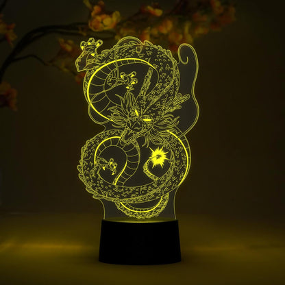 Otaku Lamps Shenron Dragon Ball Super - 16 Color RGB LED Anime Night Light | 3D Room Décor Gift