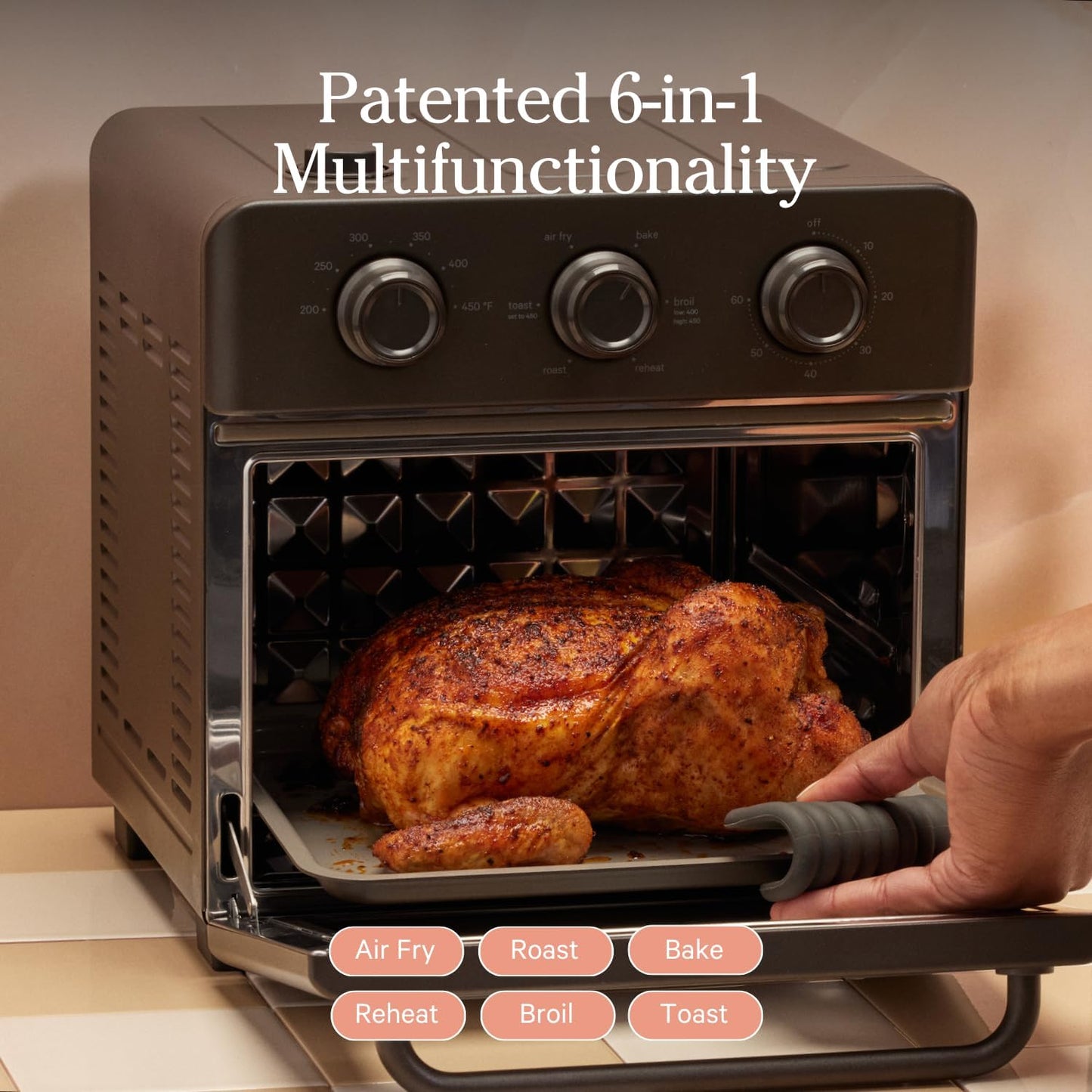 Our Place Wonder Oven Essentials Kit - Extra Air Fryer Basket & Nonstick Bake Pan | Eco-Friendly, Oven Safe | Char