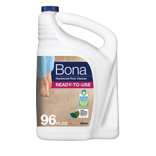 Bona Hardwood Floor Cleaner Refill - 96 fl oz - Unscented - Refill Spray Mops and Spray Bottles - Residue-Free Floor Cleaning Solution for Wood Floors