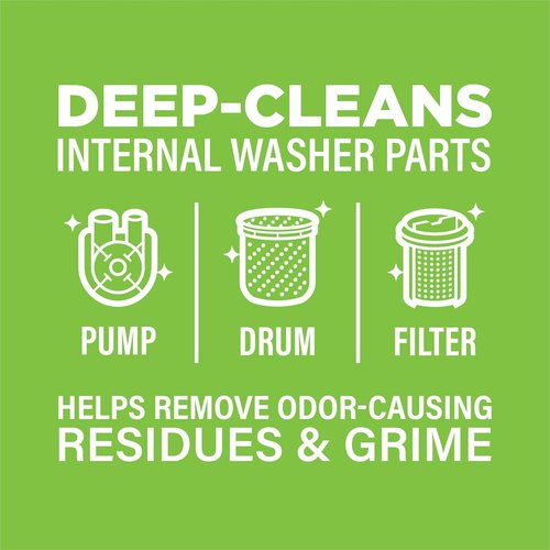 Affresh Washing Machine Cleaner - Eliminates Odor-Causing Bacteria & Grime | 12 Time Release Tablets, 1 Year Supply