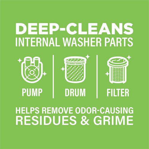 Affresh Washing Machine Cleaner, Helps Power Away Odor Causing Bacteria & Grime Deep Inside Pump, Valve & Hoses, 6 Time Release Tablets, 6 Month Supply