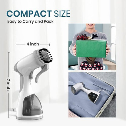 Kolohoso Handheld Garment Steamer - 1500W Fast Heat Up, Portable Travel Steamer with 260ml Tank - Grey