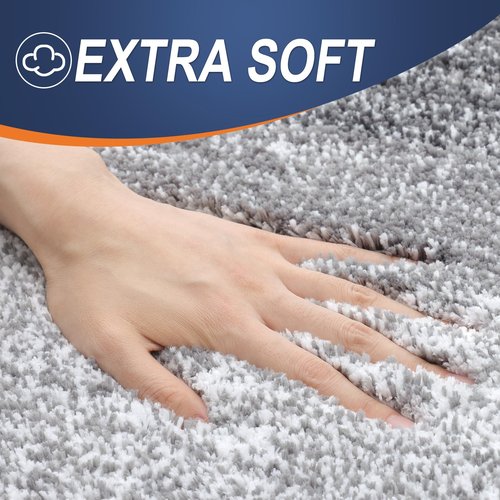OLANLY Bathroom Runner Rugs 40x24, Extra Soft Absorbent Microfiber Bath Rugs, Rubber Backing, Quick Dry, Machine Washable Bath Mats for Bathroom Floor, Tub and Shower, Home Decor Accessories, Grey