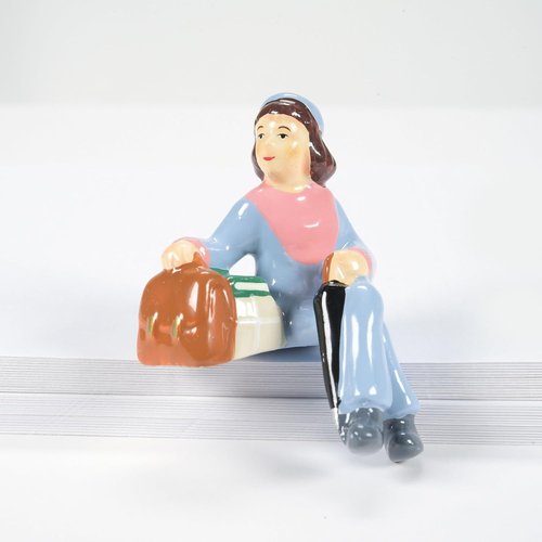 Department 56 Original Snow Village Figurine Set - People Sitting | Multicolor, Various Sizes