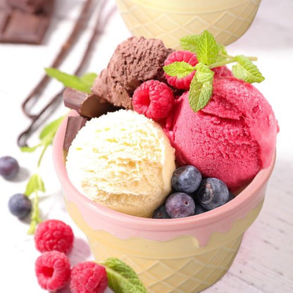 Honeydak Ice Cream Bowls - 9 oz Reusable Waffle Dessert Cups | Perfect for Summer Parties & Snacks